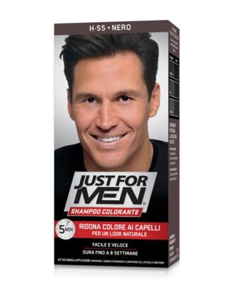 Just For Men šampón na šedivé vlasy H-55 Real Black