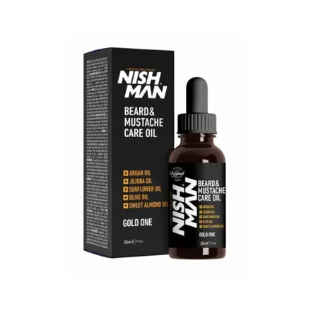 NISHMAN olej na vousy a knír Gold One 30ml